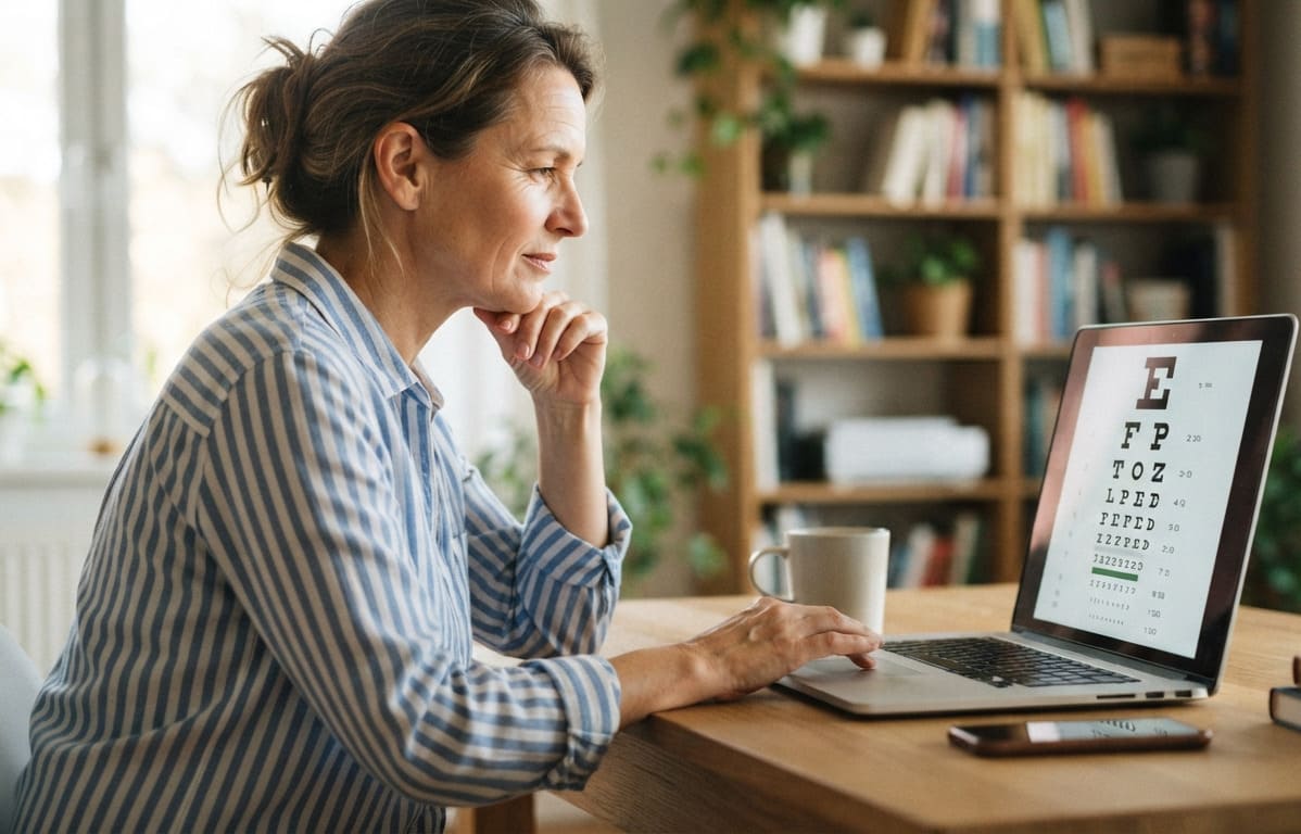 Les tests de vision en ligne remplacent-ils un vrai examen ?